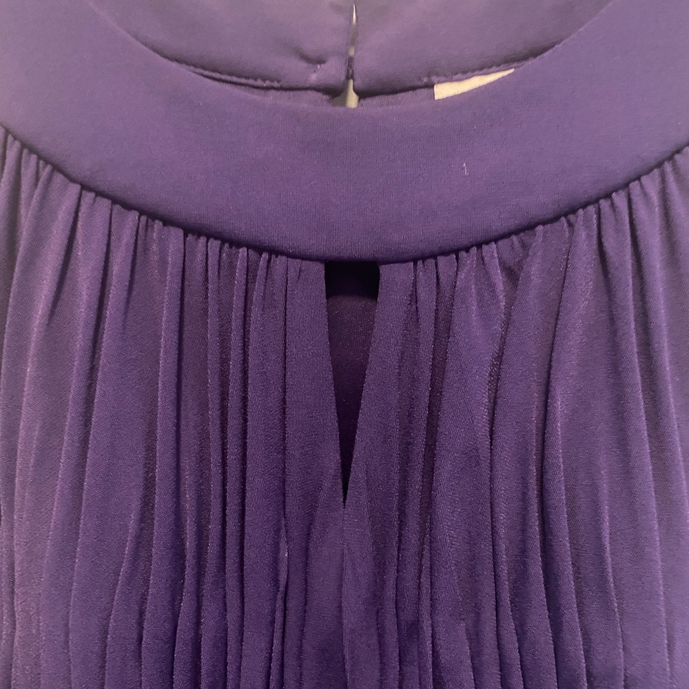 Purple sleeveless high-low dress by Sangria, size 10, built-in … - Picture 2 of 12